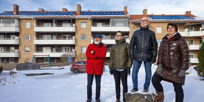 Bostadsrättsföreningen Skogåsen - nöjda med sina solceller.