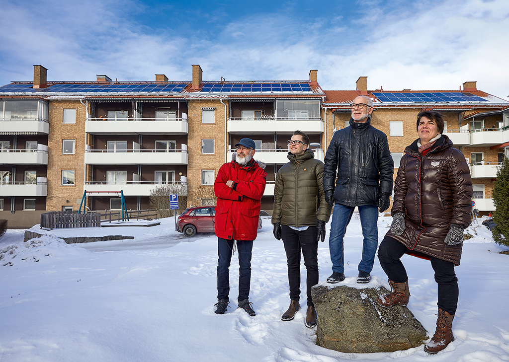 Bostadsrättsföreningen Skogåsen - nöjda med sina solceller.